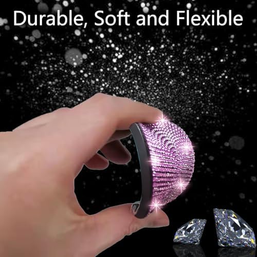 NBTEPEM 2pcs Bling Car Cup Holder Coaster, 2.75 inch Anti-Slip Shockproof - Image 5
