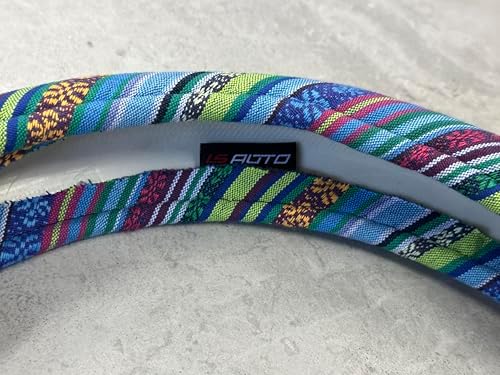Universal 15inch Ethnic Style Baja Blanket Steering Wheel Cover - Image 2
