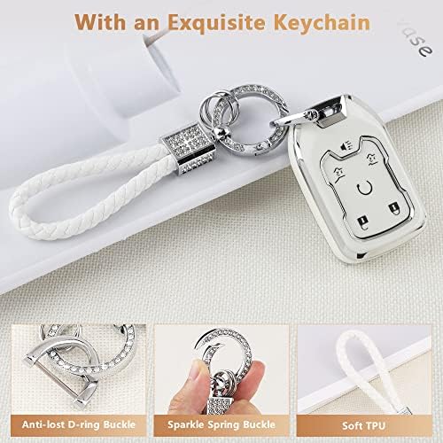 PIFOOG Key Cover for Chevy TPU Soft Car Keys Shell Protector - Image 5
