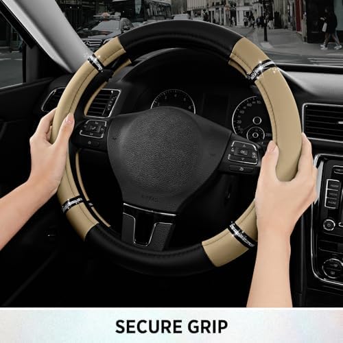 Road Comfort Leather Steering Wheel Cover – Premium Anti-Slip Car Steering - Image 5