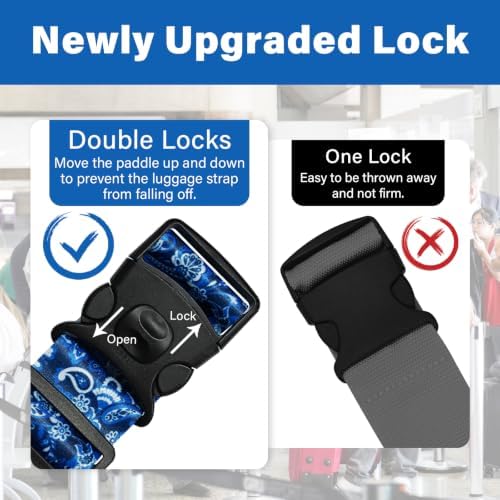 Luggage Straps for Suitcases, Travel Adjustable Belt - Image 3