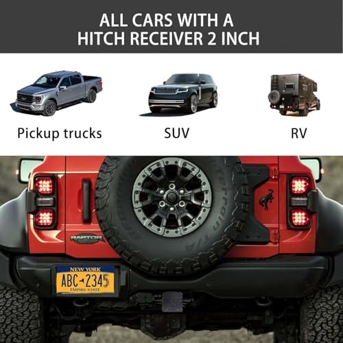 Bling Trailer Hitch Cover with Black - Image 2