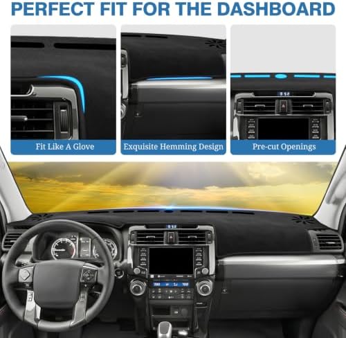 FIILINES Dash Cover for 2010-2024 Toyota 4Runner, Dashboard Mat Exact Fit for - Image 4