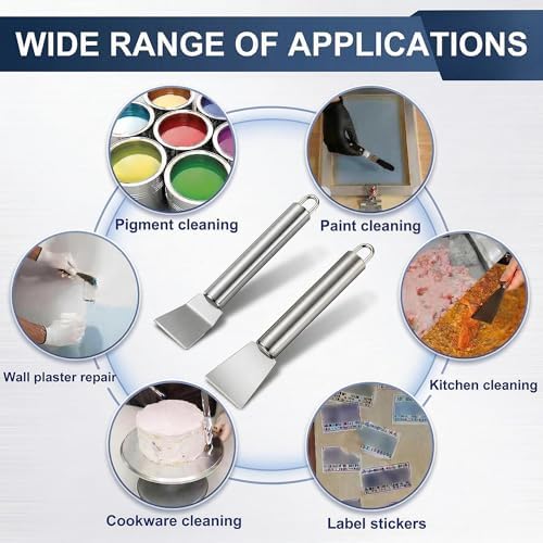 2PCS Stainless Steel Scrapers - Image 5