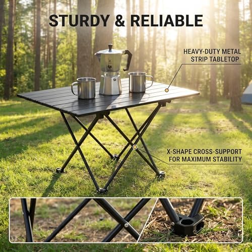 Folding Camping Table, Small Camping Table, Portable Aluminum Camp - Image 5