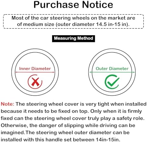 3D Massage Red Carbon Fiber Leather Steering Wheel Cover, 14.5-15 Inch Non-Slip - Image 6