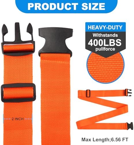 Luggage Straps for Suitcases, Adjustable 40 to 78 Inches - Image 2