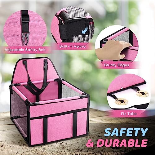 GENORTH Small Dog Car Seats for Small Dogs, Portable Puppy/Pet Car Booster Seat - Image 5