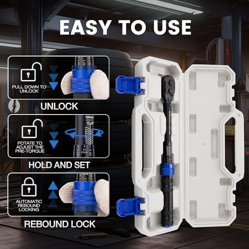3/8-Inch Drive Click Torque Wrench, 5–50 Ft-Lb ±3% Accuracy, Loud Click - Image 5