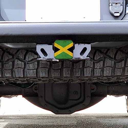 Jamaica Flag Trailer Hitch Covers Jamaican National Flag Heavy Duty Receiver - Image 6