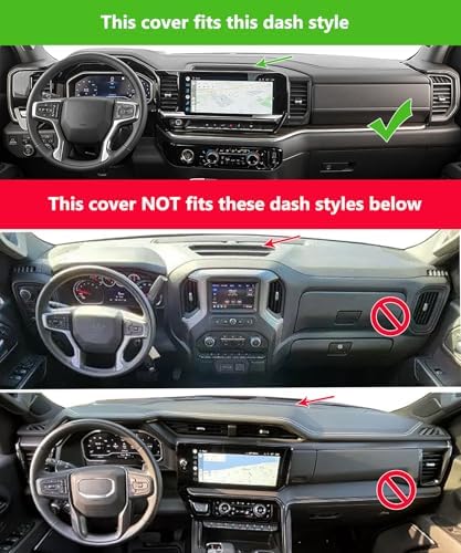Yiz Dash Cover Mat for Chevy Chevrolet Silverado/GMC SierraJ310 - Image 2