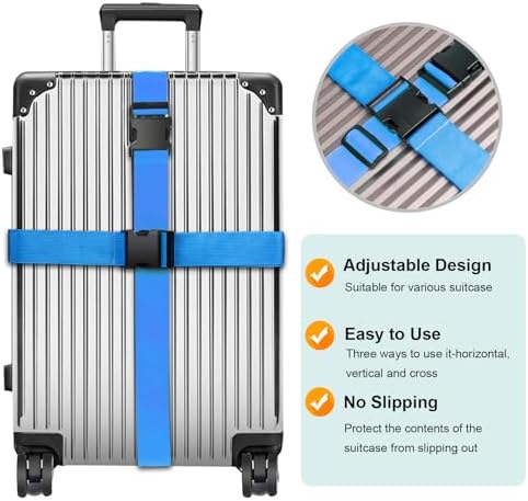 Luggage Straps for Suitcases TSA Approved, Travel Belt Suitcase Belt, Suitcase - Image 2