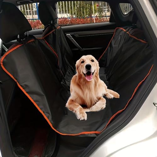 Dog Car Seat Cover for Back Seat, Duty Waterproof & Scratch-Resistant Dog by ANLINKSHINE