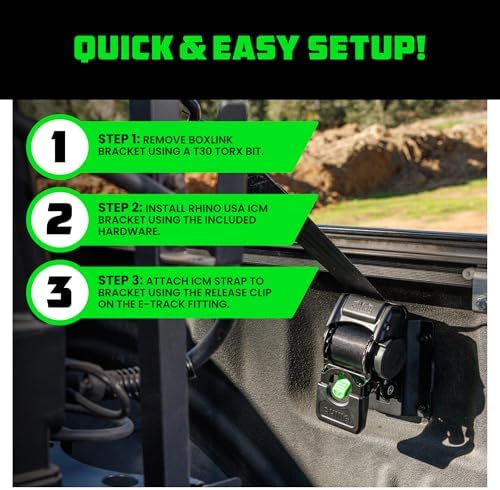 Rhino USA Bed-Mounted Retractable Ratchet Straps - Image 6