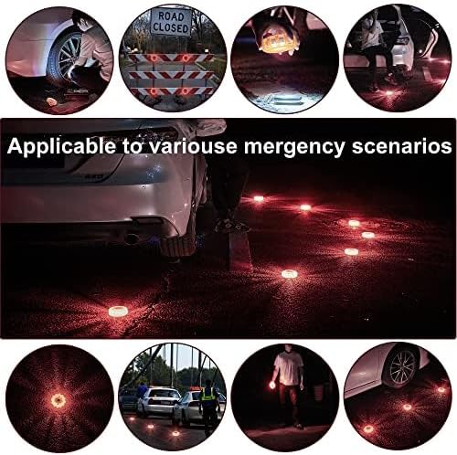 6 Pack LED Road Flares, Type-C Rechargeable Magnetic Safety Kit - Image 4