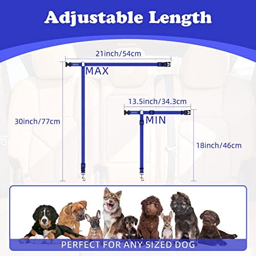 BWOGUE Dog Seat Belt for Car, Headrest Restraint Safety Lead, 1 Pack - Image 4