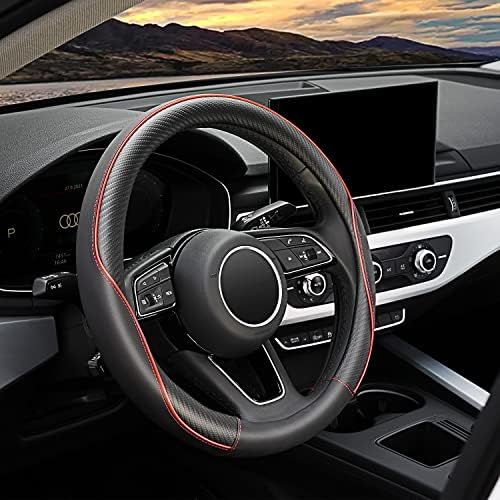 YHONGJT Soft Microfiber Leather Anti-Slip Car Steering Wheel Cover, Universal by Unknown
