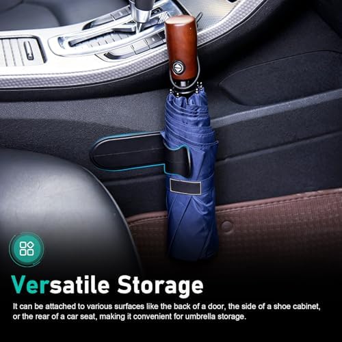 2 PCS Car Umbrella Holder Hooks, Self-Adhesive Trunk Organizer Clips - Image 4