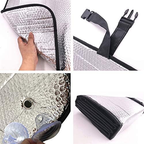 GWUSKDT Car Windshield Sunshade-Thicken 5-Layer Bubble Block Heat and Sun UV - Image 2