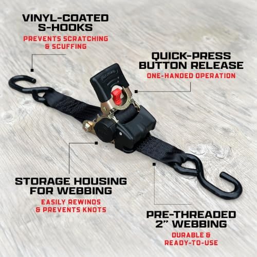 Erickson Retractable Ratchet Strap - 2 in x 10 ft - Image 3