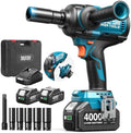 SEESII Upgraded Impact Wrench 1180 Ft-lbs: 1/2" High-Torque Impact Gun by SEESII
