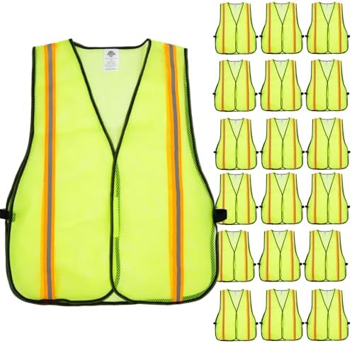 Dazonity High Visibility Reflective Safety Vest, Reflective Strips, Fit by DazonitySafetyInc