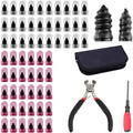 62 Pcs Tire Plug Kit Screw Type Tubeless Puncture Repair Tool by YinshangHuifuAutoParts