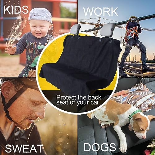 Back Seat Cover for Car Trucks Van SUV, Waterproof Rear Bench Towel Seat Covers - Image 6