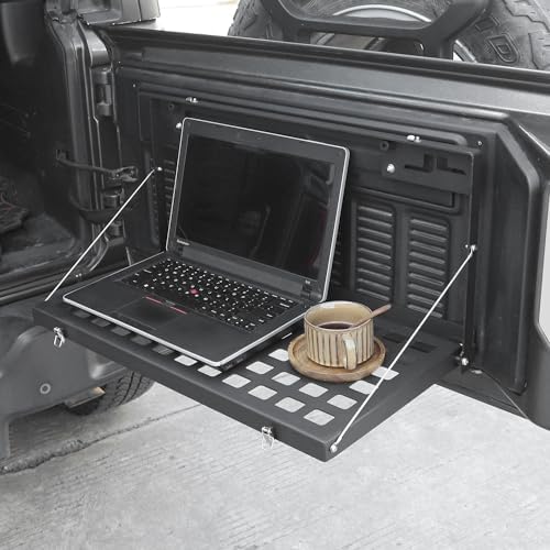CheroCar for Jeep JL Tailgate Table Rear Foldable Cargo Shelf Aluminum Alloy - Image 6