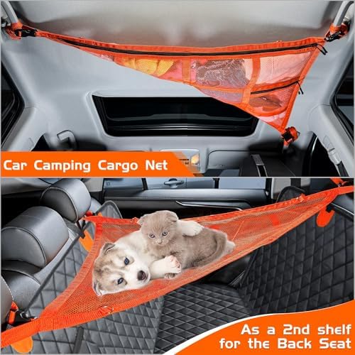 3 Handles Car Ceiling Cargo Net - Image 2