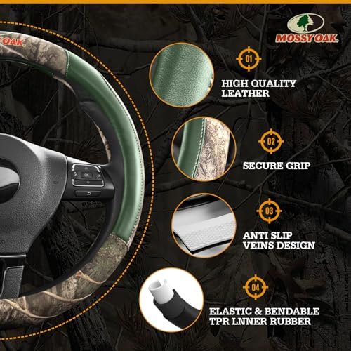 Mossy Oak Full Camo Steering Wheel Cover - Image 4