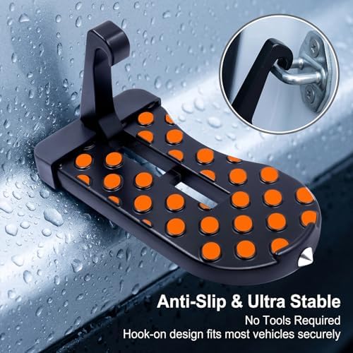 2 Pack Car Door Step, Heavy Duty Aluminum Roof Rack Latch Hook - Image 5