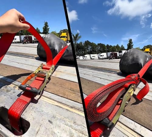 Ratchet Tie-Down Straps with Flat Hooks, 000 Lbs Breaking Strength | TieDown - Image 6