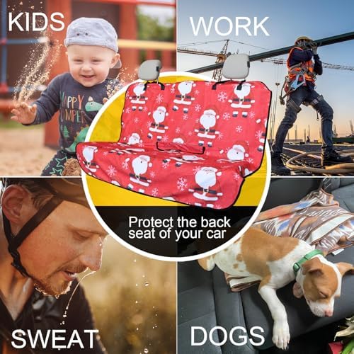 Back Seat Cover for Car Trucks Van SUV Jeep, Waterproof Rear Bench Towel Seat - Image 6