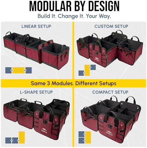 Extra Large Modular Car Trunk Organizer System - Image 2