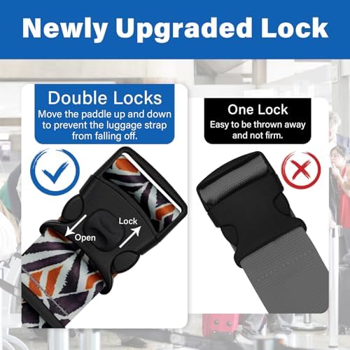 Luggage Straps for Suitcases, Travel Adjustable Belt - Image 2