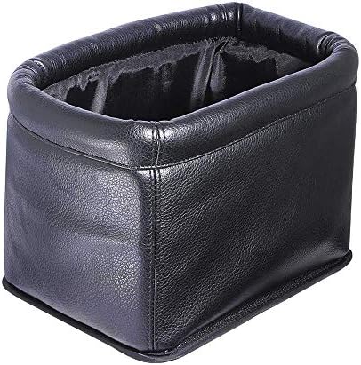 Leather Car Trash Can, Luxury Leakproof Car Organizer by KINGBERWI