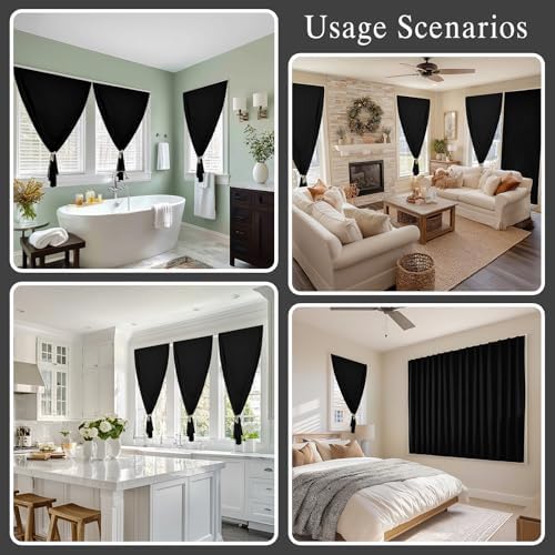 100% Blackout Self Adhesive Curtains, Use - Image 6