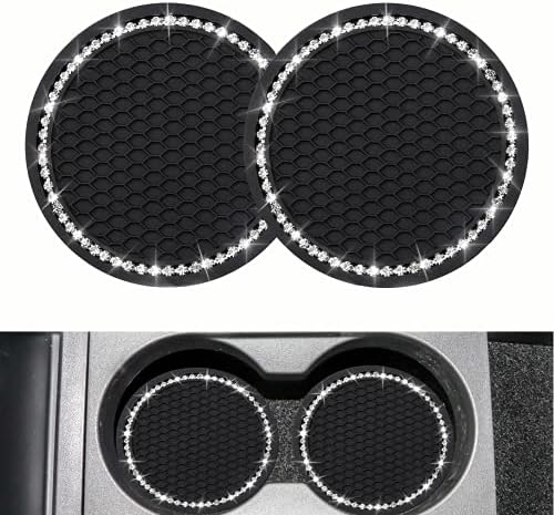 yousheng 2PCS Bling Car Cup Coaster, Universal Vehicle Bling Holder Insert by Yousheng