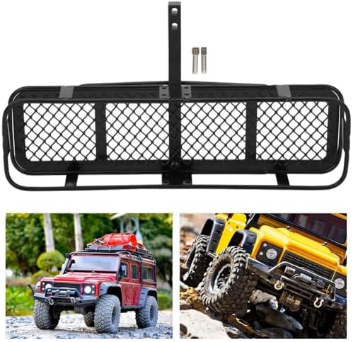 1/10 RC Crawler Back Hitch Cargo Carrier Luggage Basket, 2.2lb Capacity - Image 2