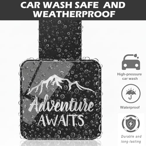 Adventure Awaits Hitch Cover for 2 Inch Receivers, Adventure Awaits Trailer - Image 3
