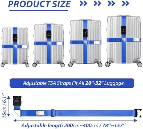 TSA Approved Luggage Straps - Image 3