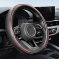 YHONGJT Soft Premium Leather Steering Wheel Cover, Breathable, Non-Slip Grip by Unknown