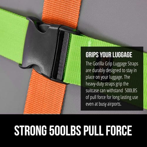GORILLA GRIP Heavy Duty Luggage Straps - Image 3