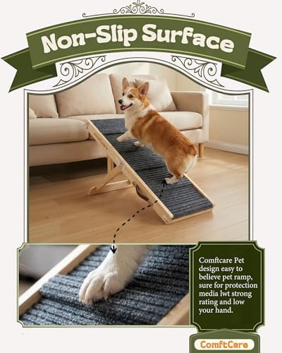 Dog Ramp for Couch, Adjustable Foldable Portable for Small Dogs - Image 4