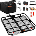 Mockins Square Trailer Hitch Cargo Carrier & 30 Cu Ft Waterproof Cargo Bag by Mockins