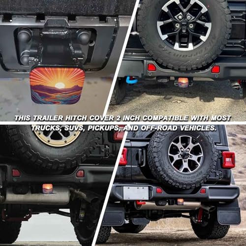2" Trailer Hitch Cover Rubber Receiver Tube Cap Trailer Hitch Covers - Image 5