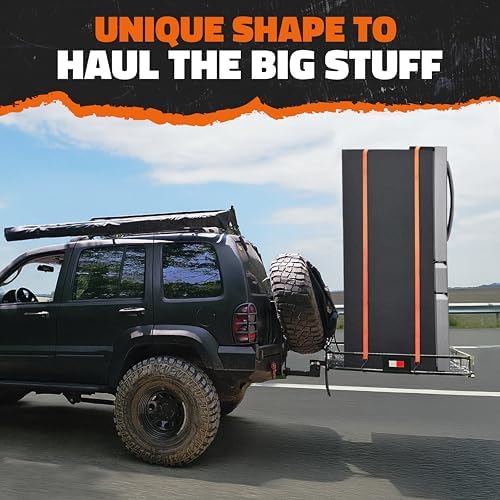 Mockins Square Trailer Hitch Cargo Carrier & 30 Cu Ft Waterproof Cargo Bag - Image 3