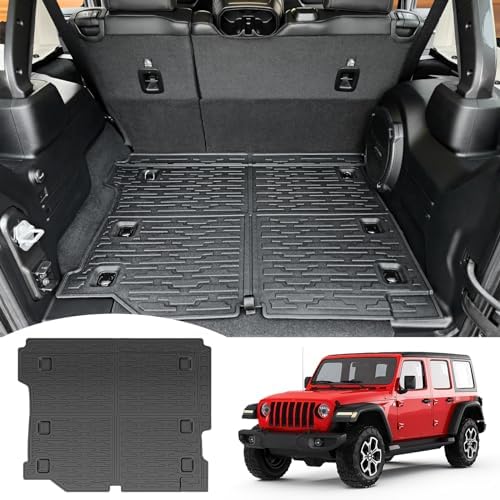 Cargo Mat Compatible with 2018-2025 Jeep Wrangler JL Unlimited 4 Door 4X4 by Utiiy