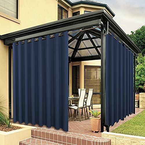 BONZER Outdoor Curtains for Patio Waterproof Thick by Bonzer